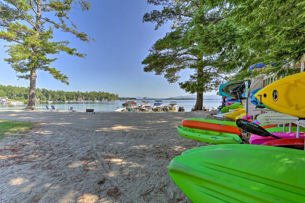 Lake Getaway Walk Across Street To Private Beach! Gilford Kültér fotó